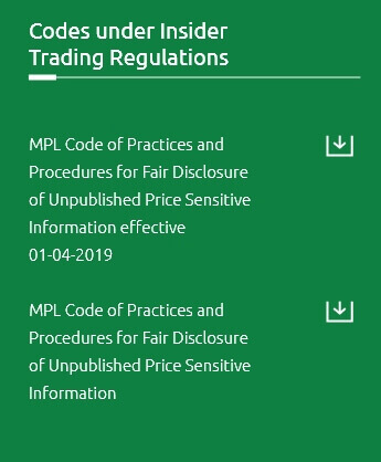 Codes under Insider Trading Regulations